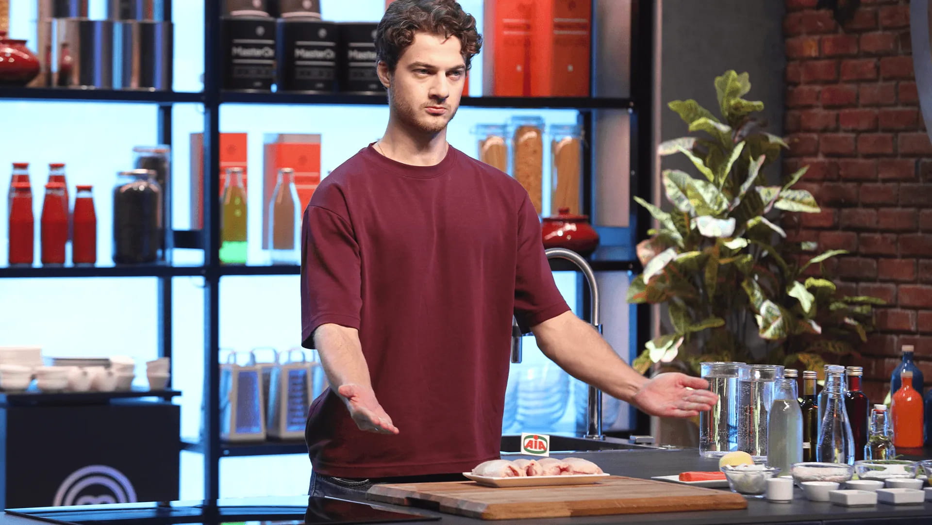 Niccolò Califano nella cucina di MasterChef Italia!